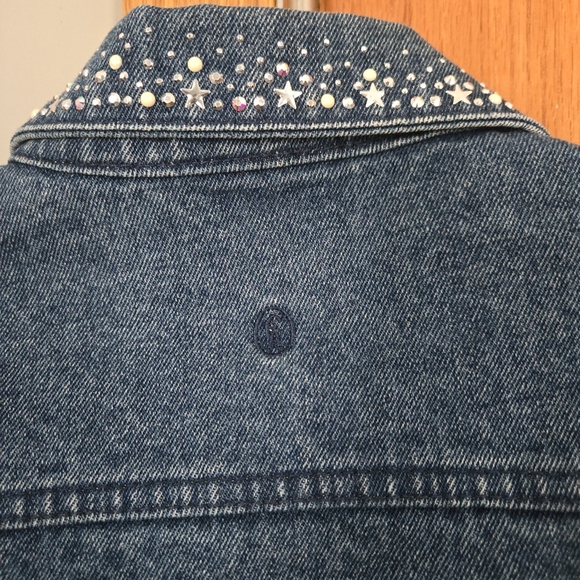 Christine Alexander Studded Denim Jacket size Small - Picture 8 of 10